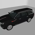 Black Luxury SUV Featuring Chrome Grille Sleek Body Lines And Premium Alloy Rims