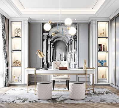 Light Luxury Study 3d model