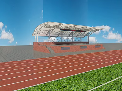 Modern stands Playground stands 3d model