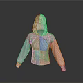 Fashionable Hooded Pink Top With Cutout Front Design And Long Sleeves Modern Minimalist Style