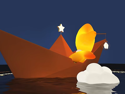 Pin-in Point Star Meichen DP Point Leisure Area Fountain Meichen Star Clouds Healing Department Cute Meichen Water Surface Meichen Spirit Fortress 3d model