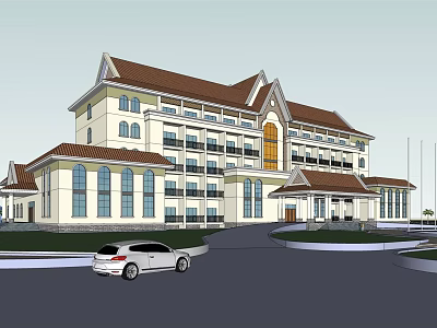 Jianou Office Building Multi-storey Office Building 3d model