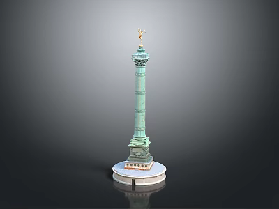 Victory Column Triumph Column Monument Landmark Architecture Historical and Cultural Heritage 3d model