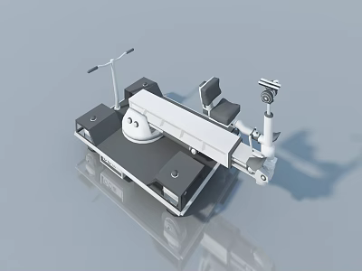 Durable Swing Door With Metal Frame And Adjustable Control Components Design 3d model