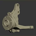 Sturdy Metal Household Component With Mounting Holes And Cylindrical Base Design