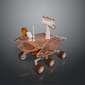 Detailed Mars Rover Design Featuring Solar Panels Robotic Arm And Wheels Structure 3d model