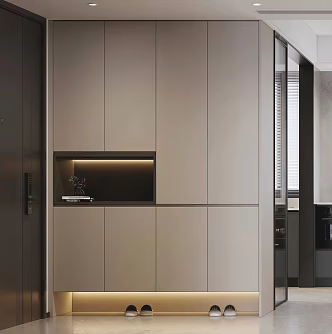 Modern Minimalist Shoe Cabinet 3d model