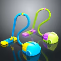 Colorful Electronic Appliances Vibrant Vacuum Cleaners In Blue Green Yellow Pink Purple With Fun Design