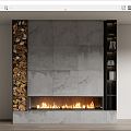 Modern Fireplace 3d model