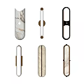 Modern Wall Lamps With Sleek Design Marble And Metal In Various Shapes For Interior Decoration