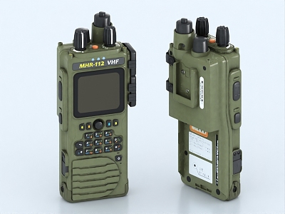 Walkie-talkie satellite phone encrypted phone walkie-talkie military phone 3d model