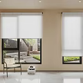 Modern roller shutter dreamy roller shutter curtain 3d model