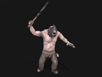 Hangman Monster Killer Monster Horror Game Character Game Character 3d model