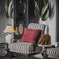 Vintage Luxury Living And Dining Room With Exquisite Carved Fireplace And Elegant Comfortable Furnishings