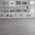 Modern Bathroom Vanity Units With Mirrors And Storage Shelves In Various Styles