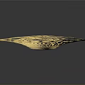 Golden Flower Shaped Decorative Household Ornament With Intricate Petal And Central Design