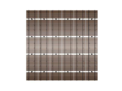 Modern Ceiling Design Featuring Linear Wooden Strips and Layered Striped Pattern 3d model