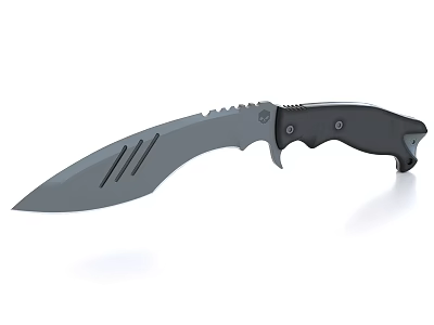 Tactical Knife Weapon with Sharp Metal Blade and Black Non Slip Handle for Tactical Use 3d model
