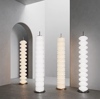 Modern floor lamp floor lamp combination 3d model