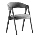 Modern Single Chair With Wooden Frame Soft Beige Fabric Seat And Comfortable Design