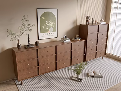 Modern Wood Grain Cabinet Simple Style Cabinet Whole Cabinet Sideboard Balcony Cabinet Storage Cabinet Entrance Cabinet 3d model