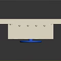 Industrial Control Panel Equipment With White Frame Blue Knob And Gauges