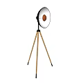 Modern Floor Lamp With Tripod Base And White Shade For Home Lighting Decor