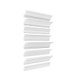 White Decorative Architectural Components Various Styles For Interior Design