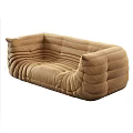 Black Leather Sectional Sofa With Padded Textured Design Light Blanket And Pillow