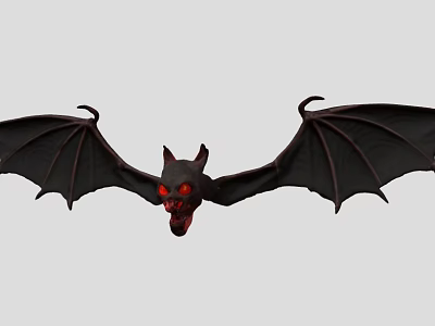 Bat Vampire Halloween Halloween Bat Western Holiday Horror 3d model
