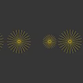 Modern Chandeliers With Spherical Layered Metal Frame Design In Gold Black