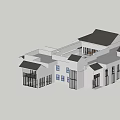 Rural Self Built House Modern Design With Black Roof White Walls And Multiple Windows