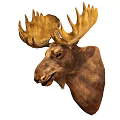 Stylish Rustic Moose Head Wall Decor For Home Interior Decoration