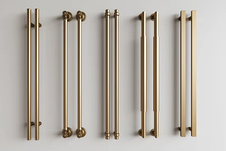 Modern Middle Ancient Handle Door Handle Glass Door Handle Cabinet Door Handle Wardrobe Handle Large Door Handle Long Handle 3d model