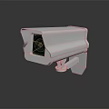 Advanced Projection Monitoring Security Camera With White Housing HD Lens And Mounting Bracket