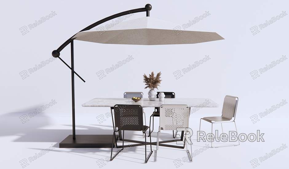 Modern Outdoor Table and Chair Outdoor Leisure Table and Chair model