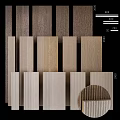 Wooden Plank Samples with Different Colors Textures and Shades for Decoration