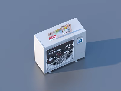 Modern Air Cooler Fan With Efficient Cooling System Compact Design And Control Panel 3d model
