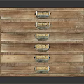 Vintage Wooden Chest of Drawers with Multiple Drawers and Metal Handles