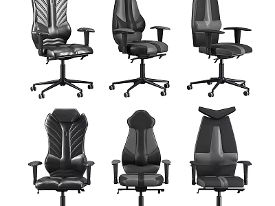 Modern Office Chair Collection With Ergonomic Design And Multiple Styles 3d model