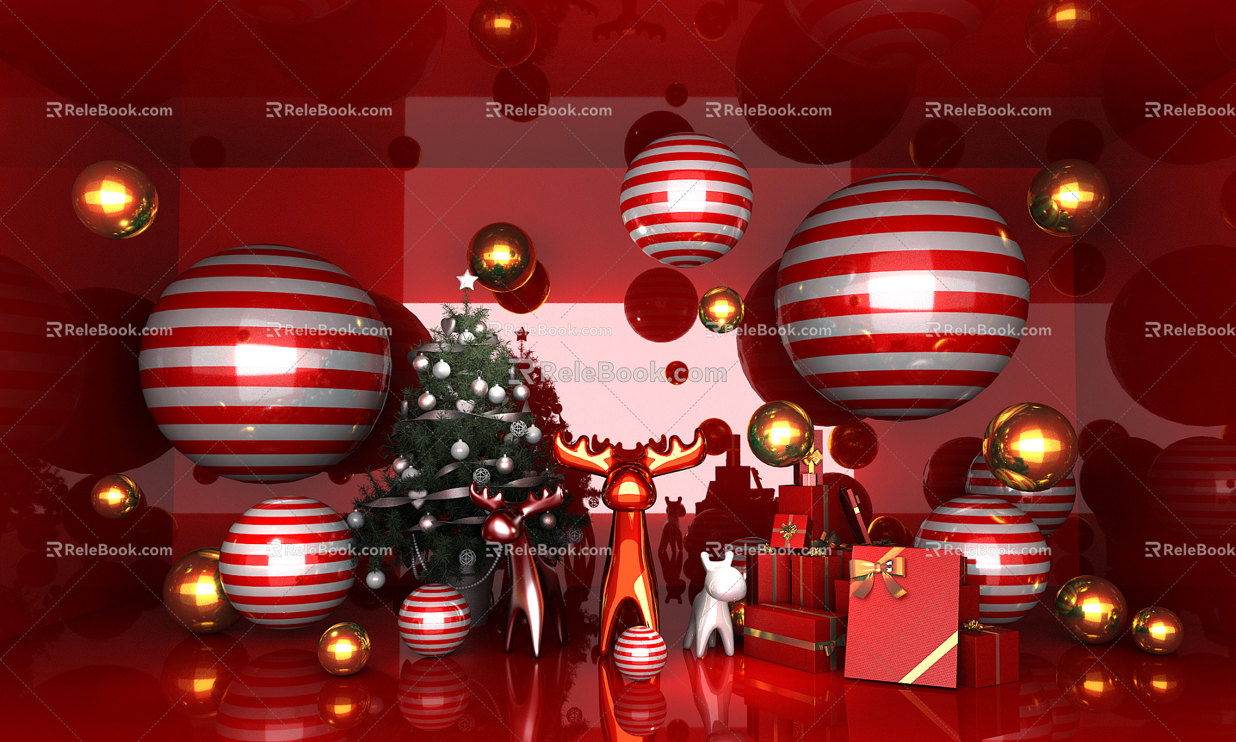 Modern Beauty Chen Christmas Beauty Chen 3d model