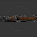 Rusty Metal Pipes With Gray Stone Wrapped Sections Industrial Decorative Elements