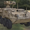 Military Armored Utility Vehicle With 6x6 Wheels Turret Weapon System And Camouflage
