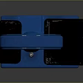 Blue Mechanical Balance With Dual Pans And Calibration Scale For Laboratory Precision Weighing