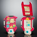 Modern game machine Pikachu game console 3d model