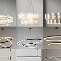 Modern chandelier decorative lamp 3d model