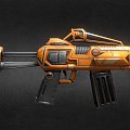 semi-automatic sci-fi gun 3d model