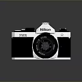 Nikon F3 Classic SLR Film Camera With 50mm Lens And Vintage Design