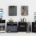 Modern Household Electrical Appliances Including Water Dispensers Coffee Machines And Kettles