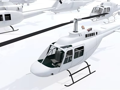 Modern Helicopter Aircraft 3d model